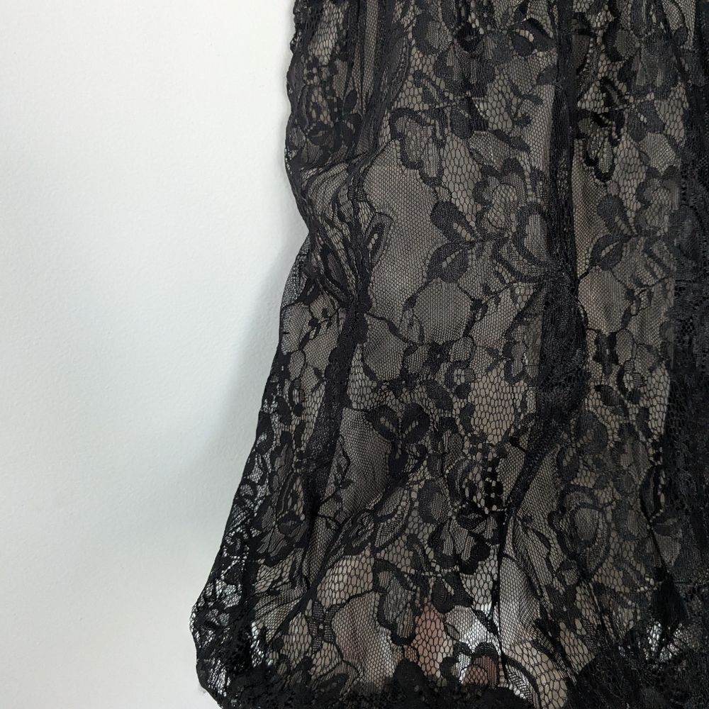 NWT Anthropologie Black Lace Bubble Dress Slip - Picture 10 of 11